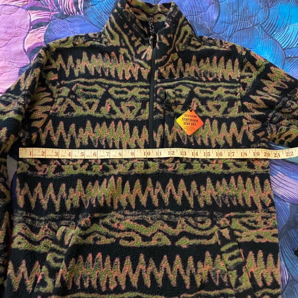 NWT Billabong Boundary Switchback Zip- Up Men’s Sherpa Fleece Jacket Size Small - Picture 7 of 9